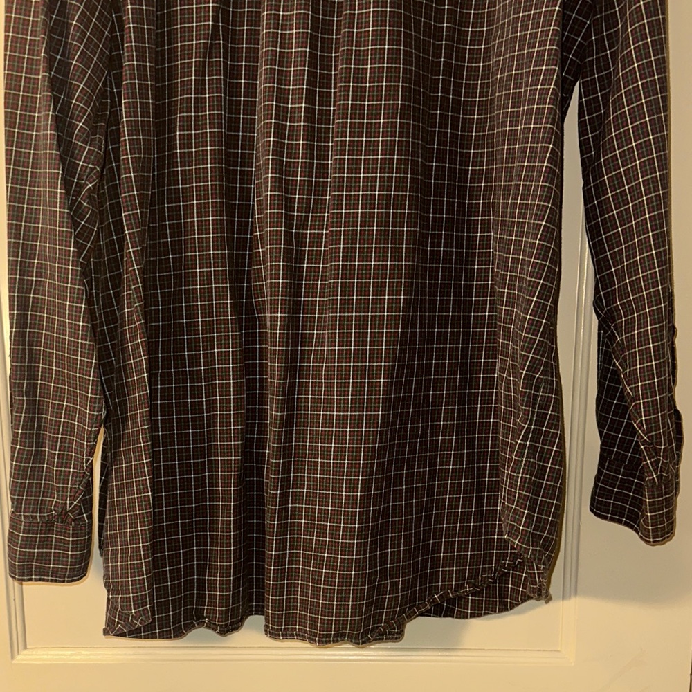 Ralph Lauren Dark Red / burgundy Men’s 3XLT Checkered Button-Down Shirt - Picture 8 of 12